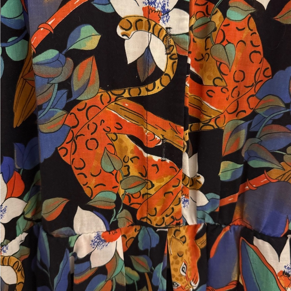 Floral Animal Print Jumpsuit